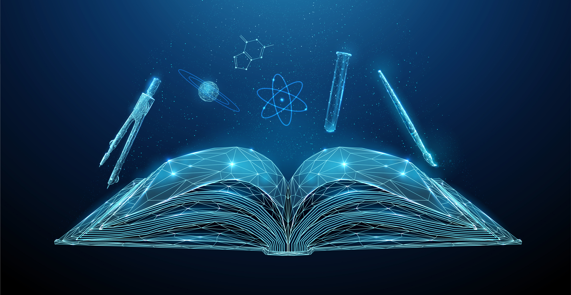 Stock image digital science book